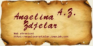 Angelina Zdjelar vizit kartica